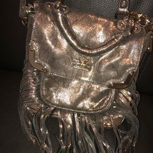 Rare Christian Audigier gold crossbody